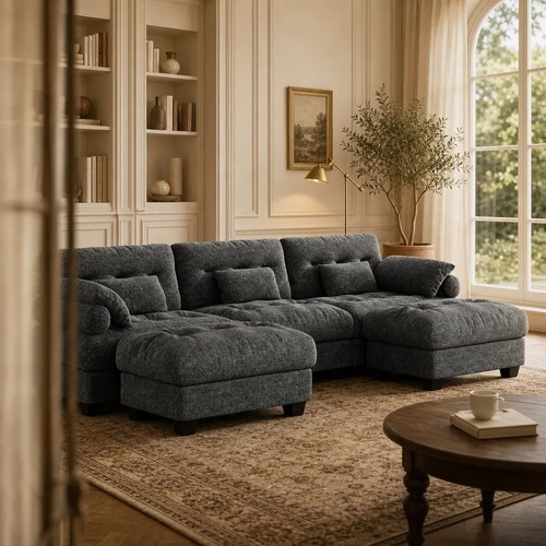 Shape sofa breit l form - u-shape,