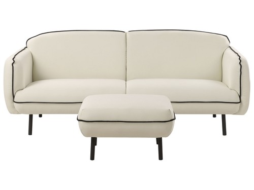 Sitzer sofa stoff hellbeige - 3-sitzer,