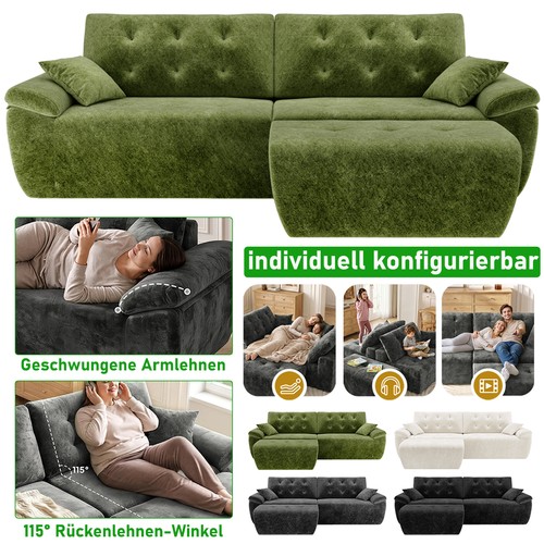Ecksofa mit ottomane - ecksofa,