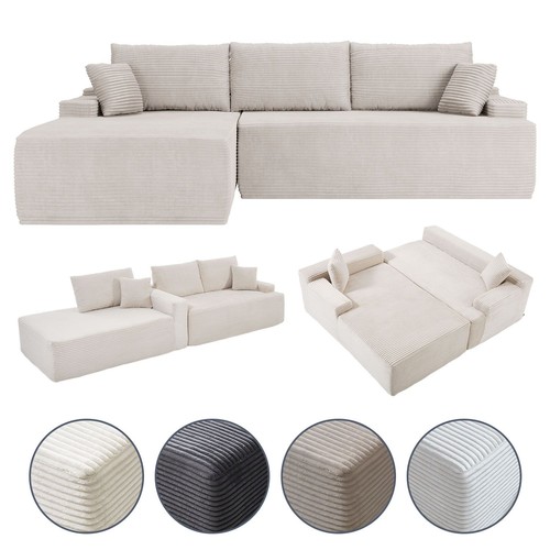 Ecksofa sofa couch cordsofa - ecksofa,