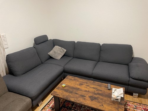 Moderne graue eckcouch - eckcouch, /