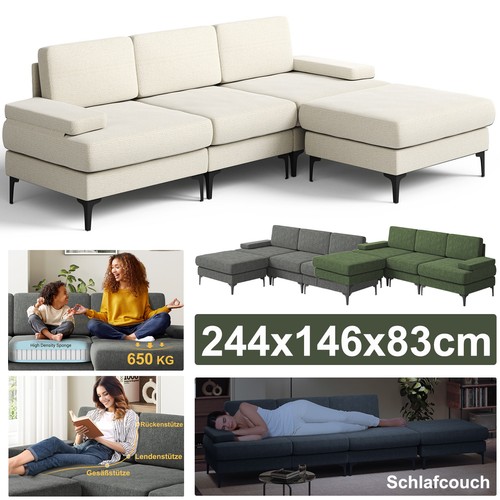Ecksofa form chenille stoff - ecksofa, l-form