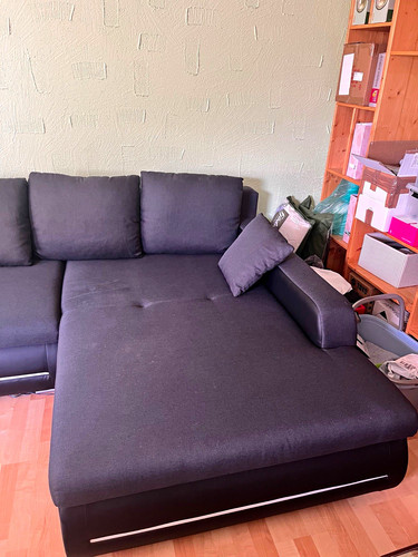 Schwarzes ecksofa schlafsofa - ecksofa,